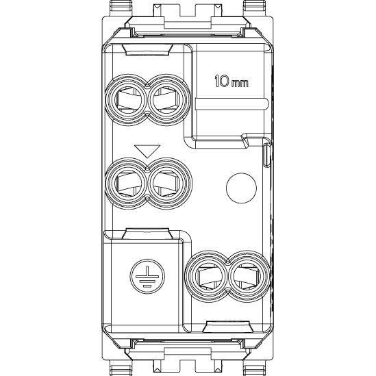 Vimar Eikon Socket Outlet, Italian Standard P17/11, 2P+E, 16A, 250V — Quality Boat Parts