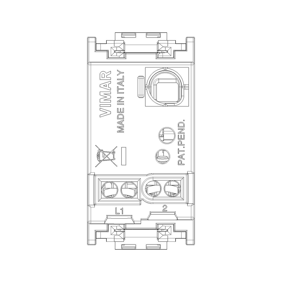 Vimar Idea 1-Way Rocker Switch, 1P 10 AX 250V, IP40 — Quality Boat Parts