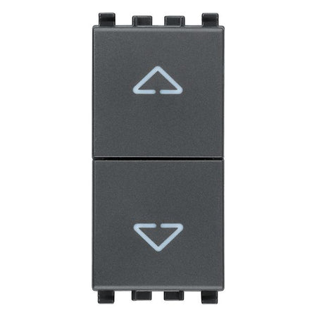 Vimar Eikon Interlocked Push Buttons, NO+NO, 10A, 250V, Directional Arrows — Quality Boat Parts