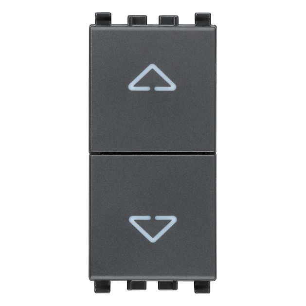 Vimar Eikon Interlocked Push Buttons, NO+NO, 10A, 250V, Directional Arrows — Quality Boat Parts