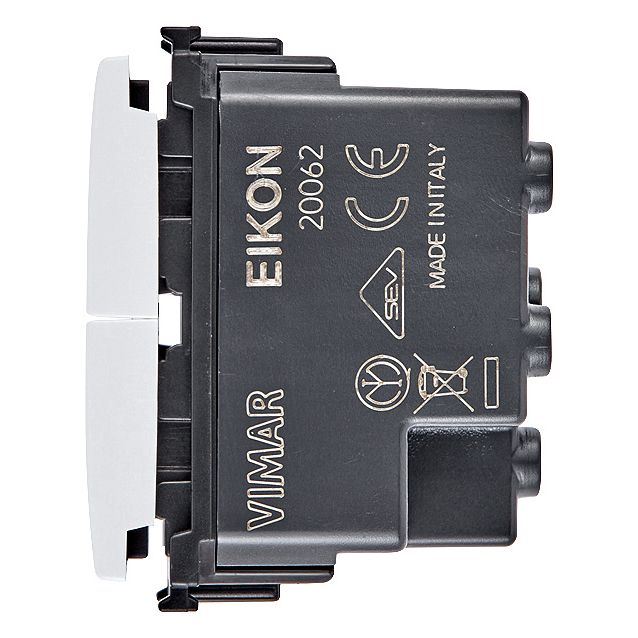 Vimar Eikon Interlocked Push Buttons, NO+NO, 10A, 250V, Directional Arrows — Quality Boat Parts