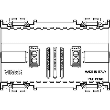 Vimar Idea Step Marker Lamp, 12-24V SELV, IP40, 3 Modules, Adjustable Beam — Quality Boat Parts