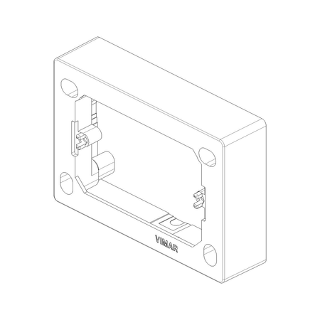 Vimar 3-Module Surface Mounting Box, For Eikon Devices, For Idea Devices, For Plana Devices, 84 x 121.5 x 30 mm, IP20, Halogen-Free Plastic — Quality Boat Parts