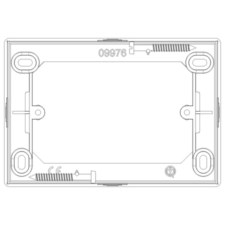 Vimar 3-Module Surface Mounting Box, For Eikon Devices, For Idea Devices, For Plana Devices, 84 x 121.5 x 30 mm, IP20, Halogen-Free Plastic — Quality Boat Parts