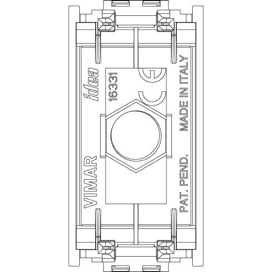 Vimar Idea Coaxial Socket Outlet, F-Type Female, Up to 2400 MHz — Quality Boat Parts