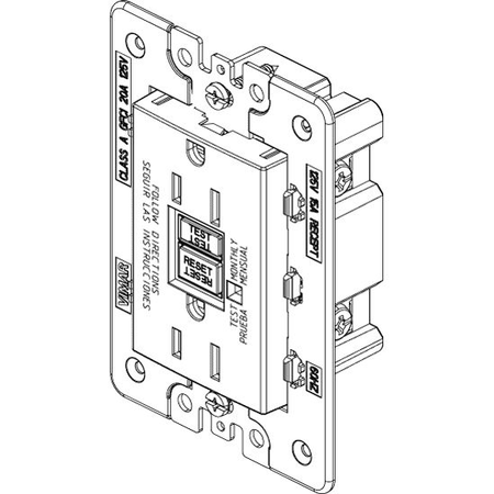 Vimar Eikon Double 2P+E USA Socket Outlet, GFCI, 15A 125V, 60 Hz — Quality Boat Parts