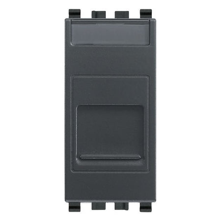 Vimar Eikon RJ12 Phone Jack, 6-Position 6-Conductor (6/6), Screw Terminals, Flush Mount, IP40, Dust Cover, 1 Module — Quality Boat Parts