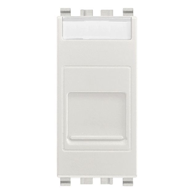 Vimar Eikon RJ12 Phone Jack, 6-Position 6-Conductor (6/6), Screw Terminals, Flush Mount, IP40, Dust Cover, 1 Module — Quality Boat Parts