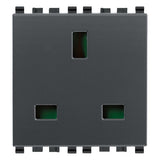 Vimar Eikon English Standard SICURY Socket Outlet, 13A, 250V, 2 Module — Quality Boat Parts