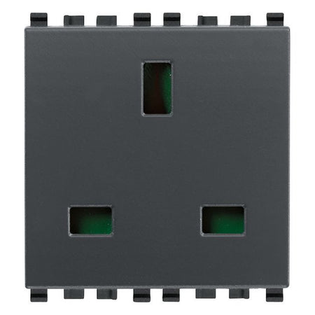 Vimar Eikon English Standard SICURY Socket Outlet, 13A, 250V, 2 Module — Quality Boat Parts