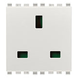 Vimar Eikon English Standard SICURY Socket Outlet, 13A, 250V, 2 Module — Quality Boat Parts