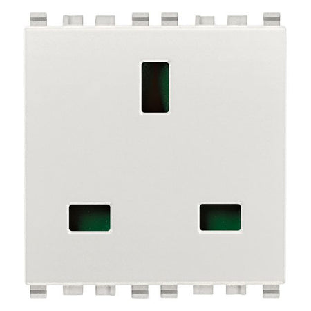 Vimar Eikon English Standard SICURY Socket Outlet, 13A, 250V, 2 Module — Quality Boat Parts