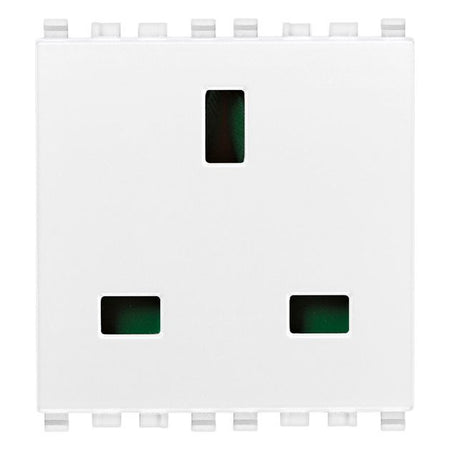 Vimar Eikon English Standard SICURY Socket Outlet, 13A, 250V, 2 Module — Quality Boat Parts
