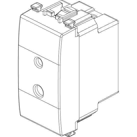 Vimar Eikon Polarized SELV 2P Socket Outlet, For 01616/01617 Plugs, 6A, 24V — Quality Boat Parts