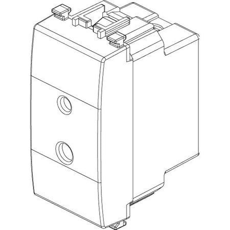 Vimar Eikon Polarized SELV 2P Socket Outlet, For 01616/01617 Plugs, 6A, 24V — Quality Boat Parts