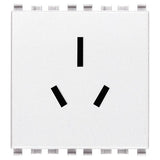 Vimar Eikon SICURY Australian Socket Outlet, AS/NZS 3112 Type I, 2P+E, 15A, 250V, 2 Modules — Quality Boat Parts