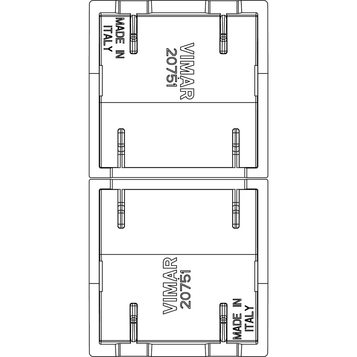Vimar Eikon 2 Half Rocker Buttons, KNX, 1 Module, Arrow Symbols — Quality Boat Parts