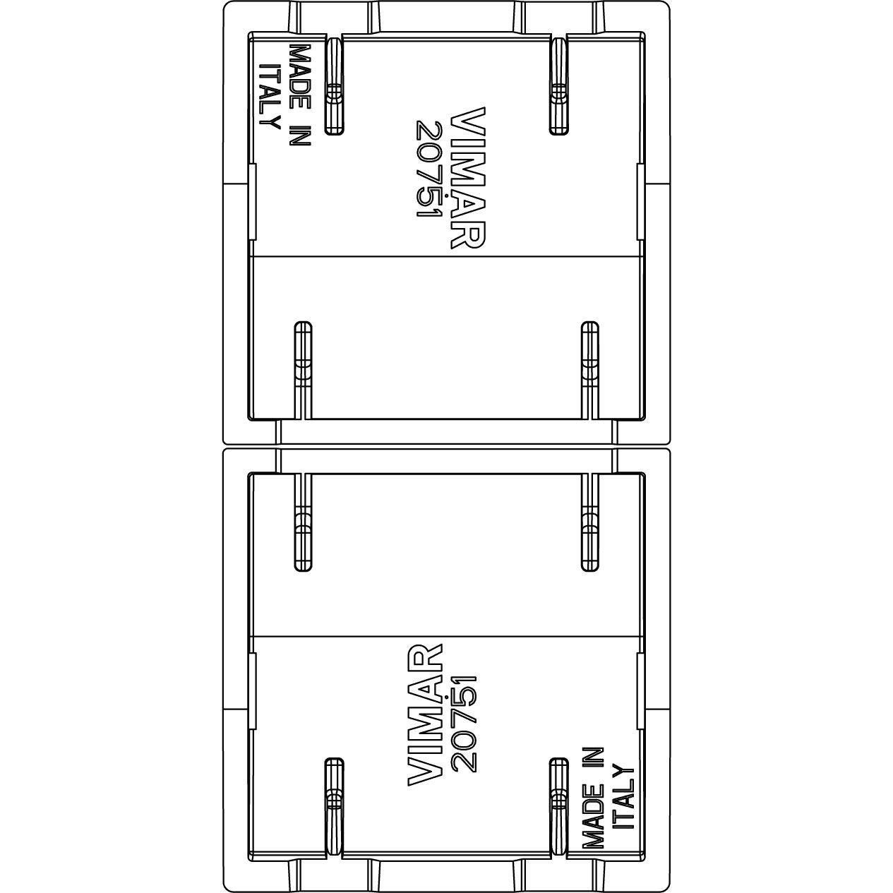 Vimar Eikon 2 Half Rocker Buttons, KNX, 1 Module, Arrow Symbols — Quality Boat Parts