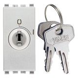 Vimar Eikon 2P Key-Operated 1-Way Switch, 16A, 250V, 1 Module — Quality Boat Parts