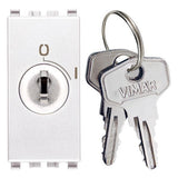 Vimar Eikon 2P Key-Operated 1-Way Switch, 16A, 250V, 1 Module — Quality Boat Parts