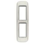 Vimar Eikon Round Cover Plate for Panel Mounting, 2-Module, Metal — Quality Boat Parts