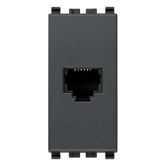 Vimar Eikon RJ12 Phone Jack, 6-Position 6-Conductor, Screw Terminals — Quality Boat Parts