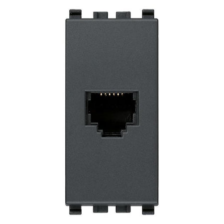 Vimar Eikon RJ12 Phone Jack, 6-Position 6-Conductor, Screw Terminals — Quality Boat Parts