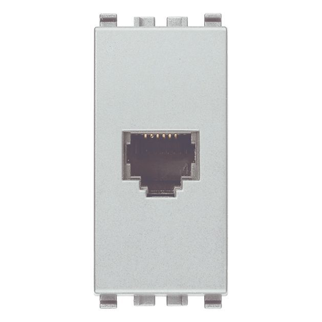 Vimar Eikon RJ12 Phone Jack, 6-Position 6-Conductor, Screw Terminals — Quality Boat Parts