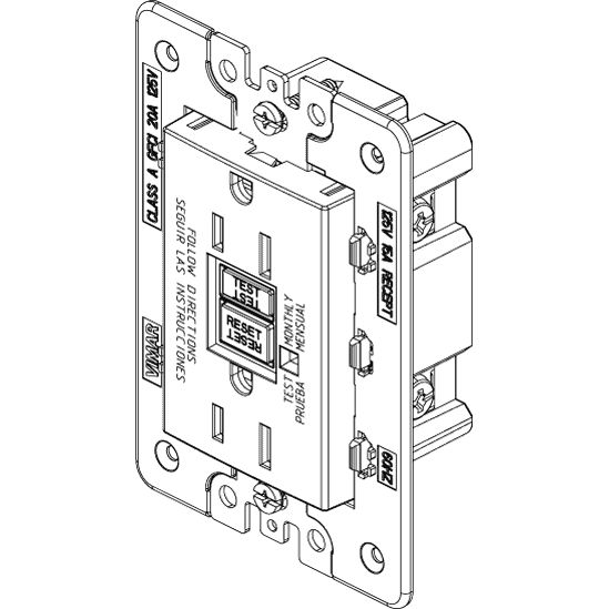 Vimar Idea USA GFCI Duplex Socket Outlet, 15A 125V, IP20 — Quality Boat Parts