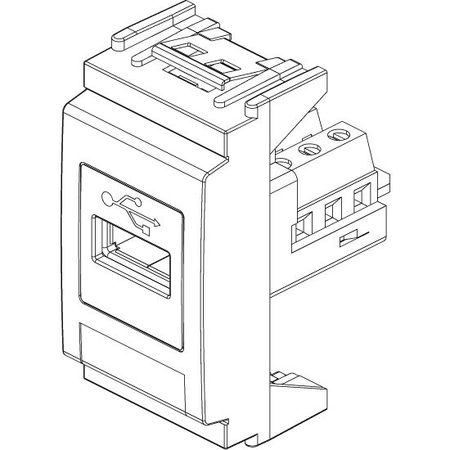 Vimar Idea USB Socket Connector, 1 Module, IP20, Screw Terminals — Quality Boat Parts