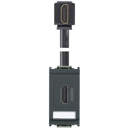 Vimar Idea HDMI 2.1b Socket Outlet, 1-Module, Keystone Fixing, Flush Mount, IP20 — Quality Boat Parts