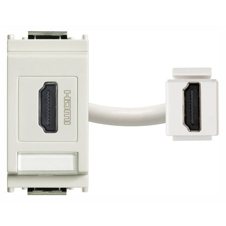Vimar Idea HDMI 2.1b Socket Outlet, 1-Module, Keystone Fixing, Flush Mount, IP20 — Quality Boat Parts