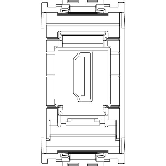 Vimar Idea HDMI 2.1b Socket Outlet, 1-Module, Keystone Fixing, Flush Mount, IP20 — Quality Boat Parts