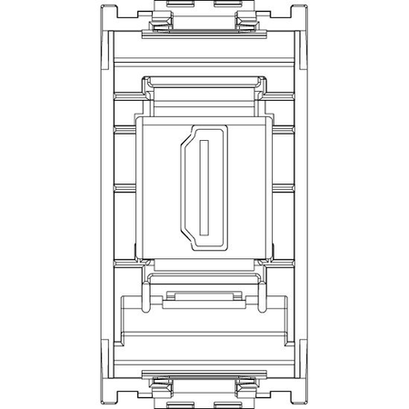 Vimar Idea HDMI 2.1b Socket Outlet, 1-Module, Keystone Fixing, Flush Mount, IP20 — Quality Boat Parts