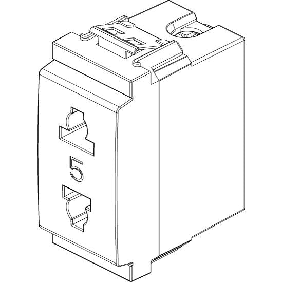 Vimar - Idea 17044 USA+EU Socket Outlet - 2P 15 A 250 V, IP20, Plastic — Quality Boat Parts