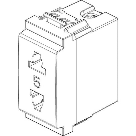 Vimar - Idea 17044 USA+EU Socket Outlet - 2P 15 A 250 V, IP20, Plastic — Quality Boat Parts