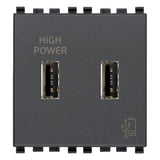 Vimar Eikon 2-Port USB Supply Unit, 5V, 2 Modules, Flush-Mounted — Quality Boat Parts
