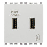 Vimar Eikon 2-Port USB Supply Unit, 5V, 2 Modules, Flush-Mounted — Quality Boat Parts