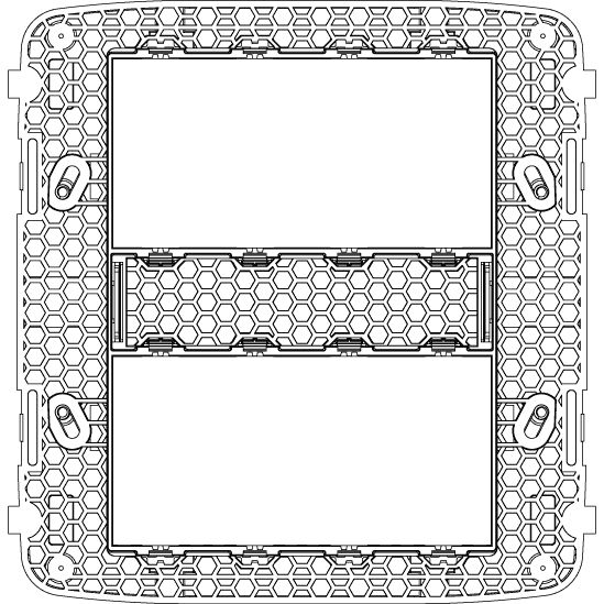 Vimar Eikon Mounting Frame and Protection Cover, 8 (4+4)-Module — Quality Boat Parts