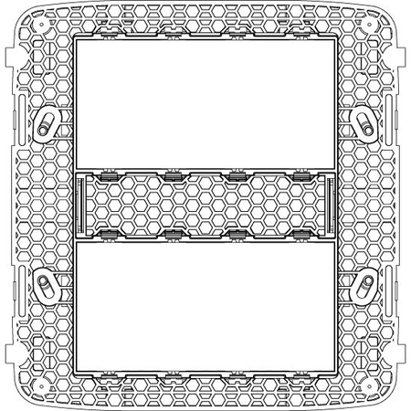Vimar Eikon Mounting Frame and Protection Cover, 8 (4+4)-Module — Quality Boat Parts