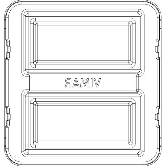 Vimar Eikon Mounting Frame and Protection Cover, 8 (4+4)-Module — Quality Boat Parts