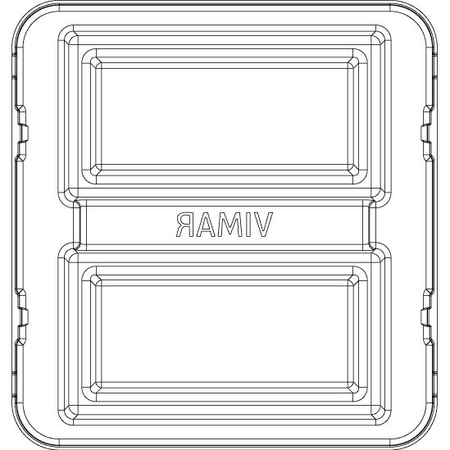 Vimar Eikon Mounting Frame and Protection Cover, 8 (4+4)-Module — Quality Boat Parts