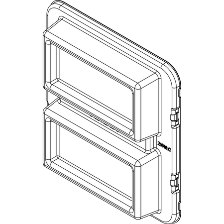 Vimar Eikon Mounting Frame and Protection Cover, 8 (4+4)-Module — Quality Boat Parts