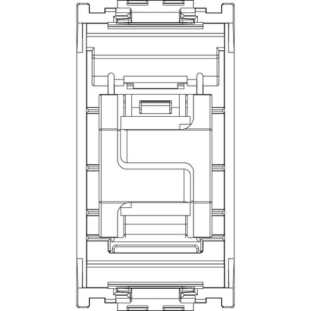 Vimar IDEA RJ45 Cat5e 3M UTP Outlet, Unshielded, 8 Contacts, T568A/B Universal Wiring — Quality Boat Parts