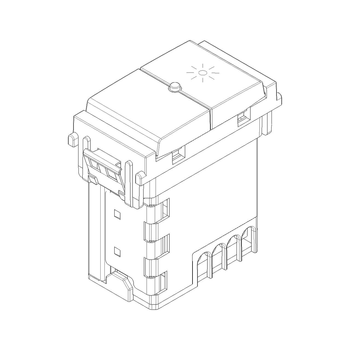 Vimar Idea Master Dimmer, Universal Load, Push Button Control, IP40 — Quality Boat Parts