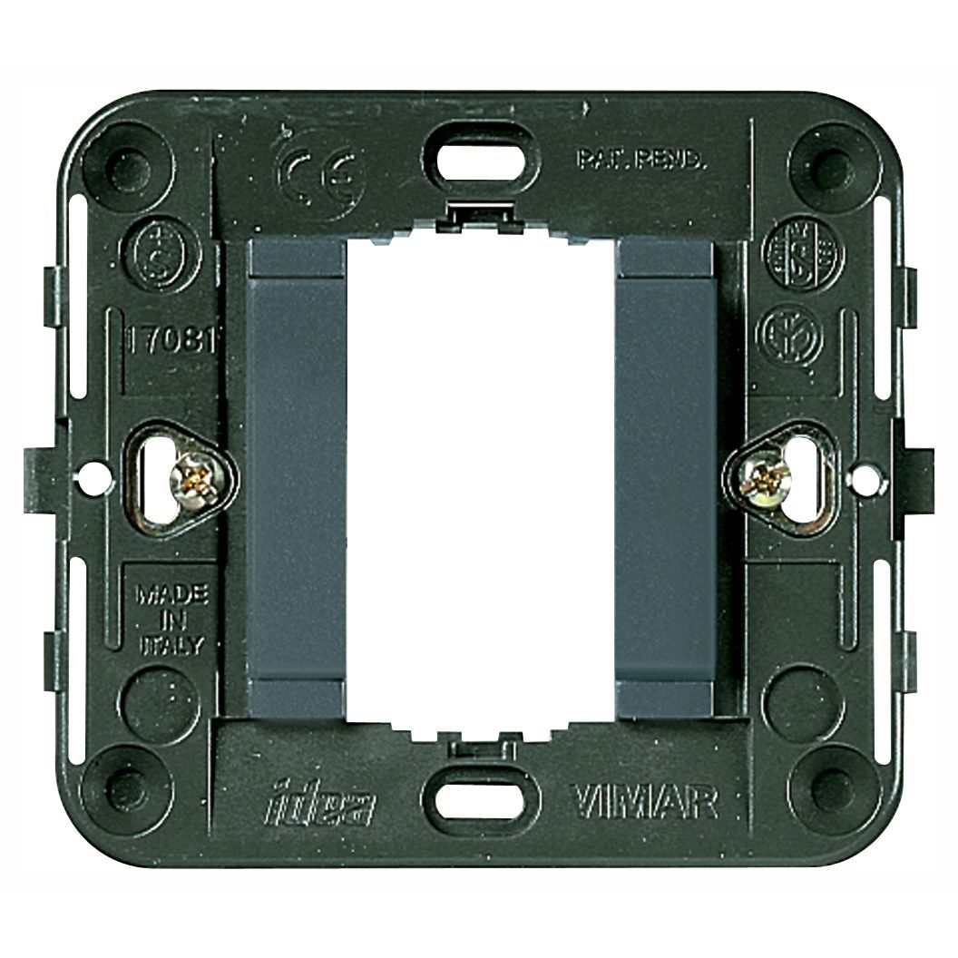 Vimar Idea 1-Module Mounting Frame, Smooth Front, Claws, 60 mm Round Box — Quality Boat Parts