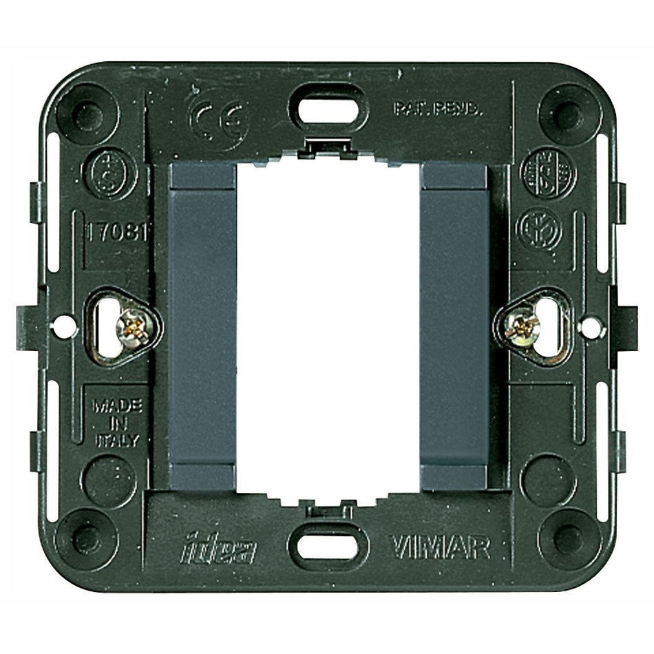 Vimar Idea 1-Module Mounting Frame, Smooth Front, Claws, 60 mm Round Box — Quality Boat Parts