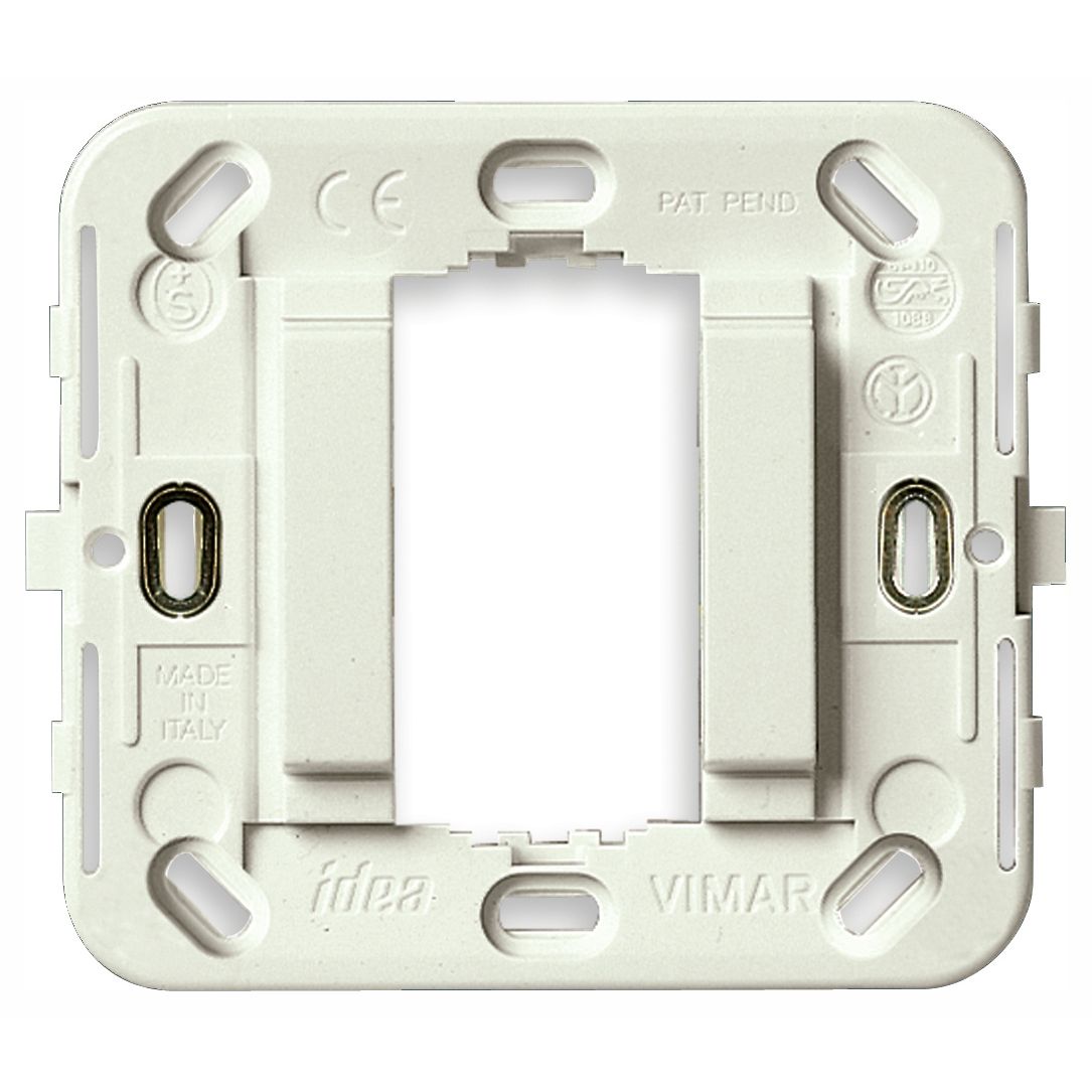 Vimar Idea 17086 1-Module Mounting Frame, For 60 mm or 56x56 mm Flush Boxes, For 09971 Surface Boxes, Smooth Front, Without Screws, Thermoplastic — Quality Boat Parts