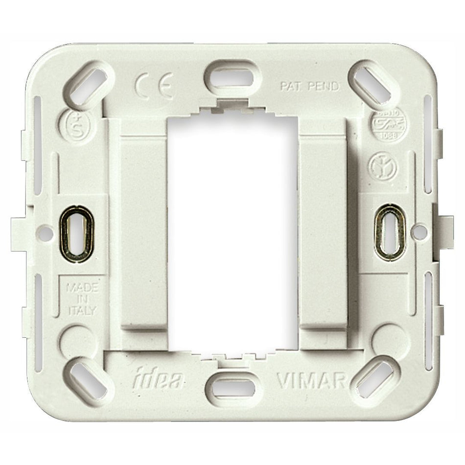 Vimar Idea 17086 1-Module Mounting Frame, For 60 mm or 56x56 mm Flush Boxes, For 09971 Surface Boxes, Smooth Front, Without Screws, Thermoplastic — Quality Boat Parts