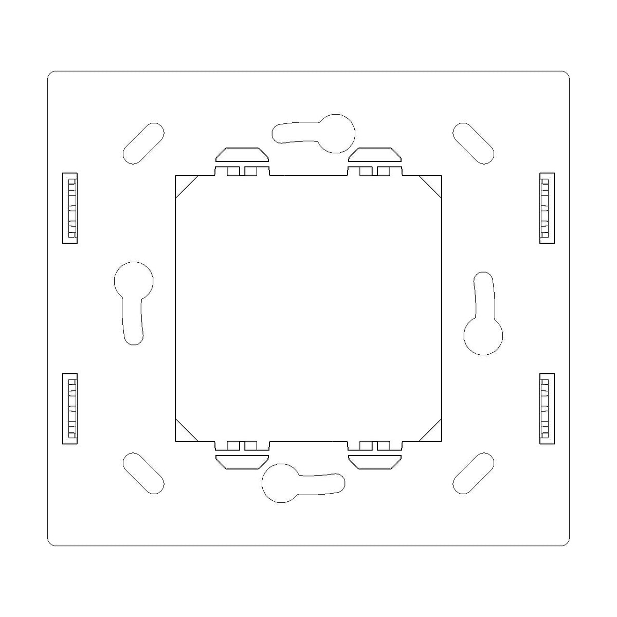 Vimar IDEA RF Device Mounting Frame, 2-Module, For Ocean/Bluetooth/ZigBee Radio Controls — Quality Boat Parts